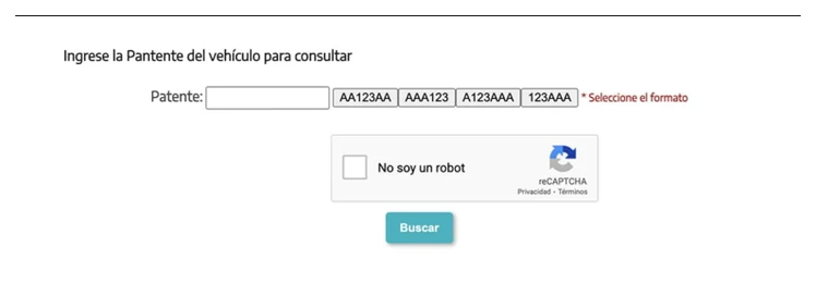 Paso 2 para consultar o cambiar el turno de la VTV en Cañuelas